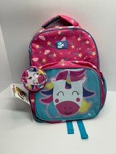 Mochila unicornio niñas con monedero nueva con etiquetas Up we go kids 15"