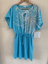 New York & Co Light Blue Lined Dress Size M