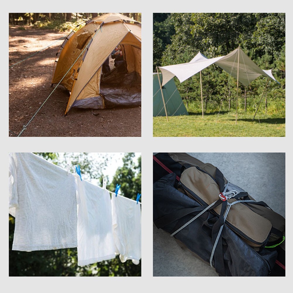 Flexi Rope for Camping Tent Canopy Knots Easily and Resists Strong Wind