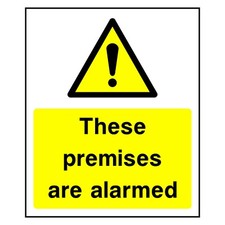 These Premises Are Alarmed Sticker All Sizes Warning Sticker Building Security