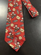Novelty Classic Mickey Unlimited Have A Day! Neck Tie 58" Red