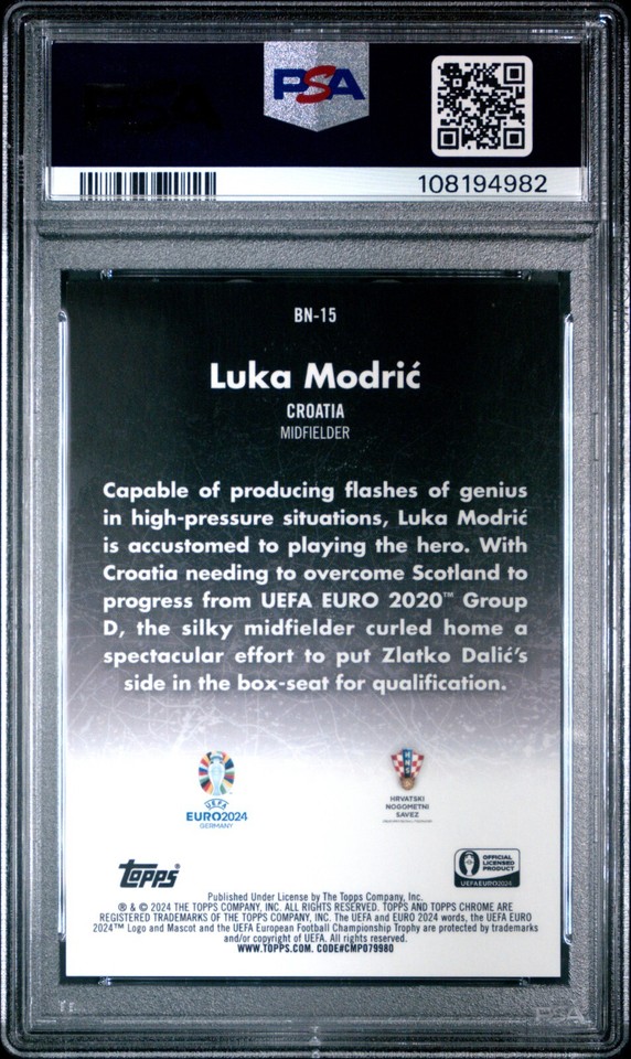 Prix de Luka Modric [Gold] #SS-7 | 2024 Topps Chrome Sapphire