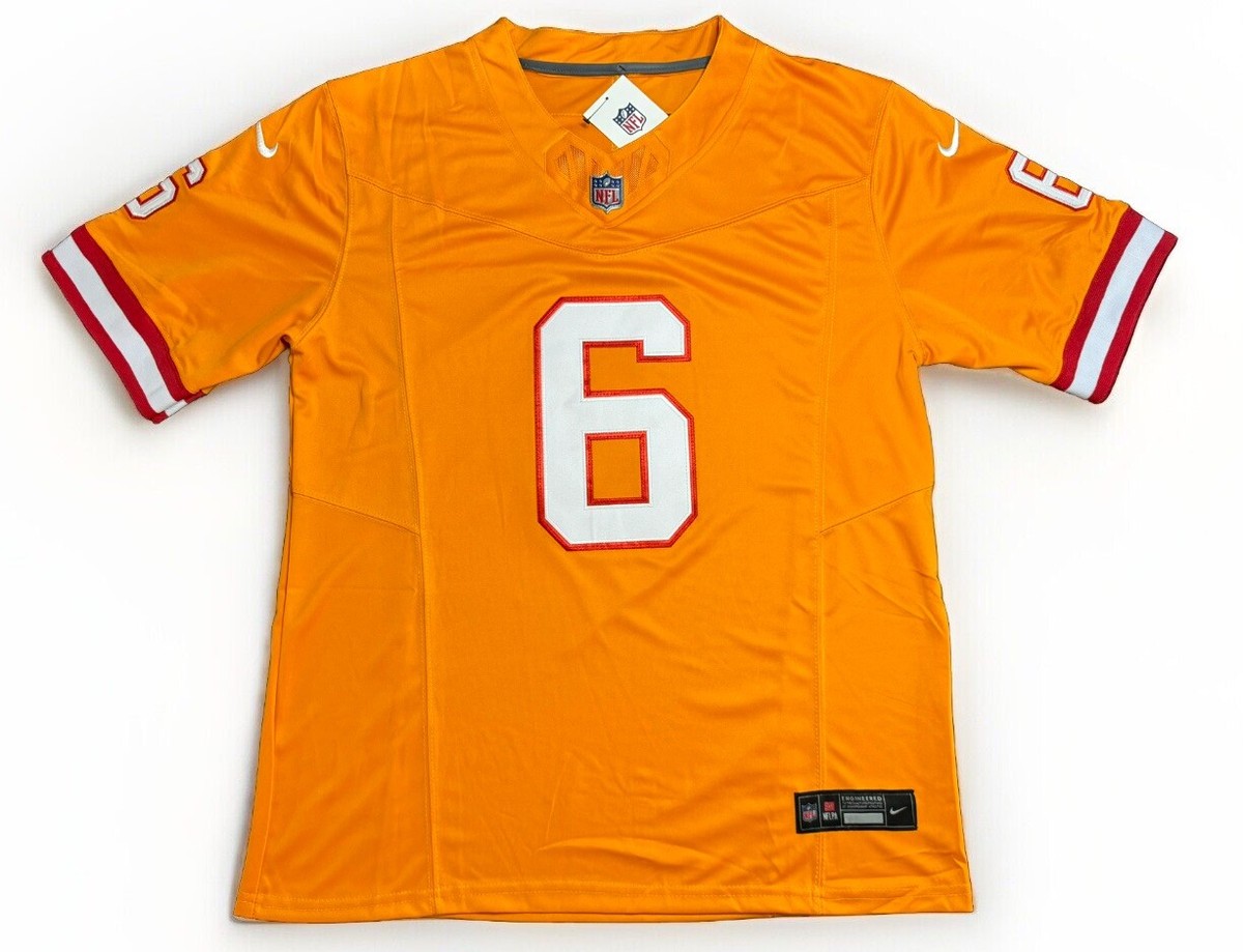 2XL Baker Mayfield #6 Vapor FUSE Jersey Creamsicle Tampa Bay