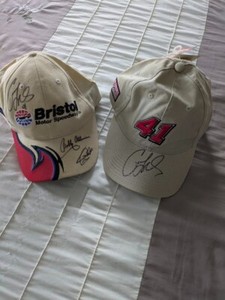 Bobby Allison / Casey Mears autographed Bristol Speedway 2 Hats