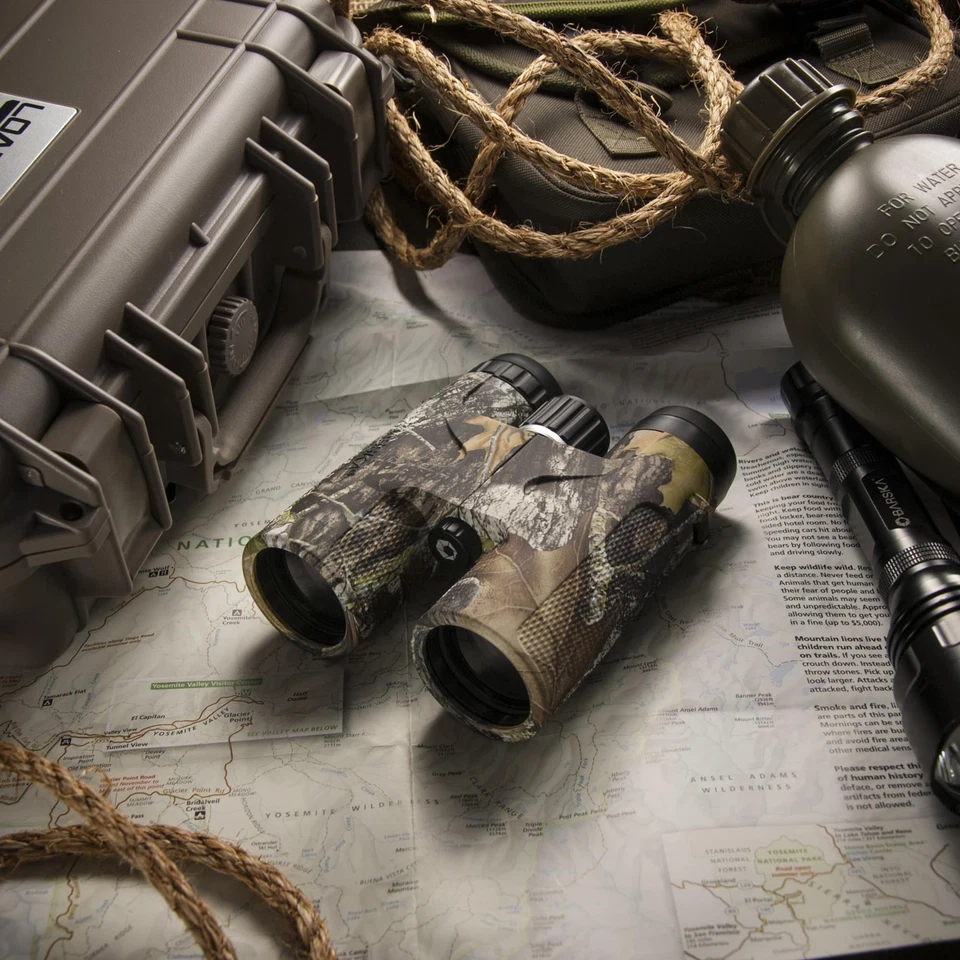 12x42 Camo Binoculars Waterproof Fogproof Multi Coated BAK 4 Prisms - Image 2 of 4