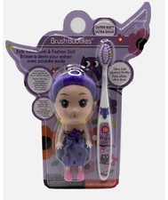 Brush Buddies Girls Kids Mermaids Toothbrush with Fashion Doll Purple