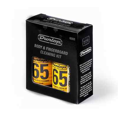 Kit Pulizia Chitarra Dunlop Kit Di Pulizia Dunlop Per Chitarre #6503 - Per Corpo E Tastiera, Nuovo Dunlop 6503 Kit Pulizia