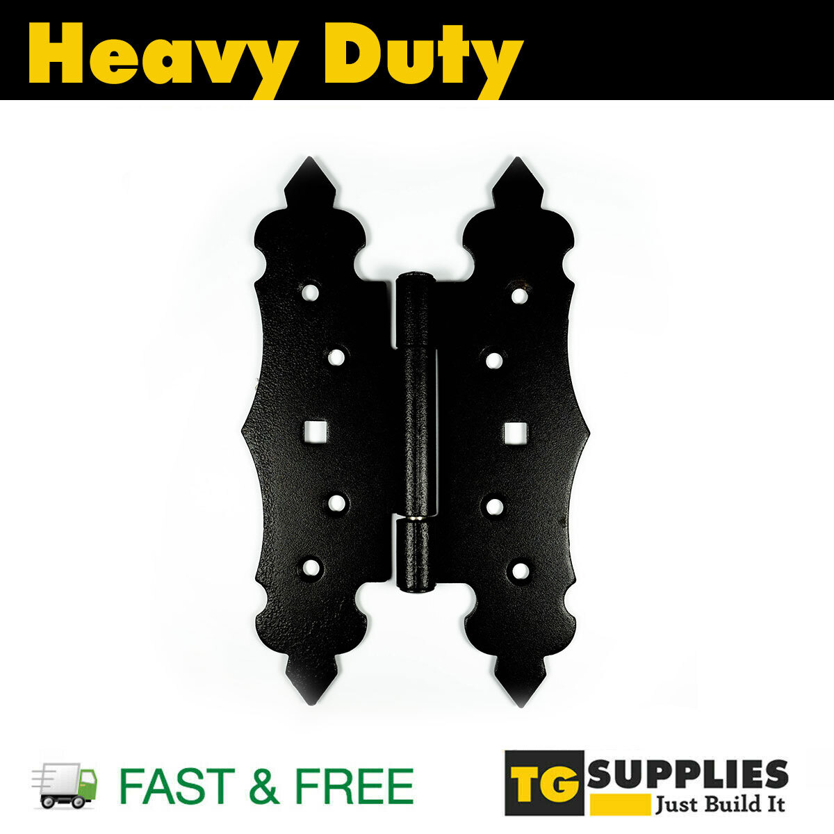 Heavy Duty Black Vintage Decorative Gate Hinges Door Hinges Shed Hinges