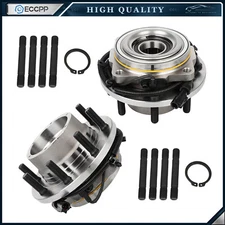 2Pcs Wheel Hub Bearings Front 4WD For Ford F250 F350 Super Duty Dually 2005-2009