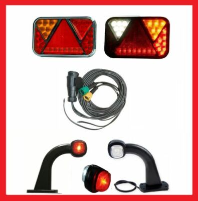 2 LED Rückleuchten mit CONTROL BOX - Anhängerbeleuchtung SET Anhänger Rücklicht