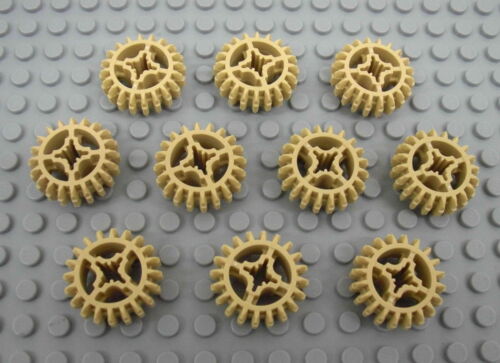 LEGO Technic - 10x Zahnrad 20 Zähne beige Bevel / Gear 20 Tooth tan 32269 18575 - Bild 1 von 1