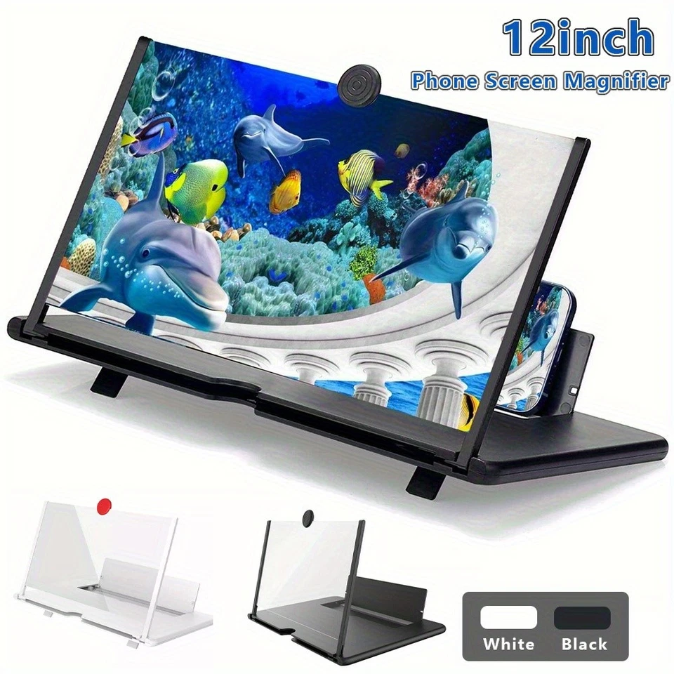 Amplificador Lupa Pantalla 12 Pulgadas 3D HD Teléfono Móvil Inteligente Películas Amplificador Foto 3 de 4
