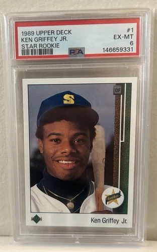 1989 Upper Deck Ken Griffey Jr. Rookie RC #1 PSA 6 - Just Graded 🔥 🔥 🔥
