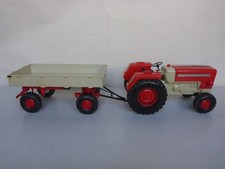 alter Traktor mit Anhänger ZT 300 Piko Anker DDR Spielzeug Funkt. nicht geprüft