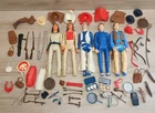 VTG LOT Marx Toys “Best Of The West” Johnny 5 figures 50+ accessories