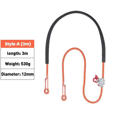 #ad Electrician Fence Height Work Adjustable Positioning 12Mm Safety Rope Flat Belt $75.99