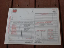 Vintage 1960s Sinclair Gas Station Repair Shop Invoices Unused New Old Stock