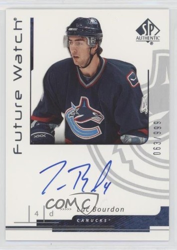 Luc Bourdon [Autograph] #208 2006 SP Authentic card