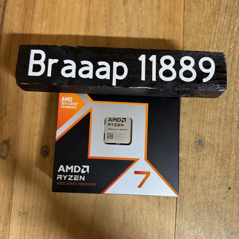 AMD Ryzen 7 9800X3D AM5 4.70GHz To 5.2GHz 8-Core 16 Thread Desktop Processor NEW - Image 2 of 4