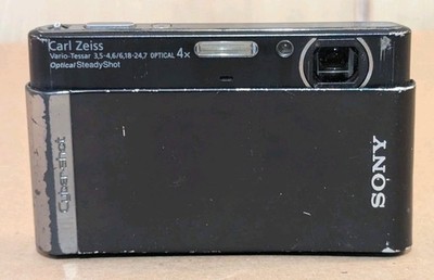 【動作品】SONY ソニー CYBER-SHOT DSC-T90バッテリー付 Sony Cyber-shot DSC-T90 12.1MP Black Digital Camera FOR PARTS OR