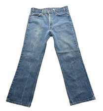 Vintage Levis 517 Orange Tab Jeans Mens 36x31 Blue Faded Bootcut 90s Made In USA
