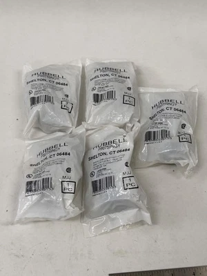 New Lot of 5 Hubbell PS0759NGY Swivellock Liquidtight Fitting 3/4" Nonmetallic - Image 1 of 4