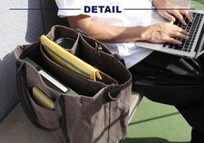 DULTON Heavy Duty Canvas Utility Tote Bag Large Capacity Olive Or Carmel