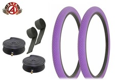 ALTA BICYCLE CRUISER DURABLE TIRES 26 x 2.125 PURPLE CLASSIC MINI BRICK 6pc SET.