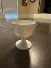 Vintage Indiana Glass Company Milk Glass White Harvest Grape Open Top Sugar Bowl