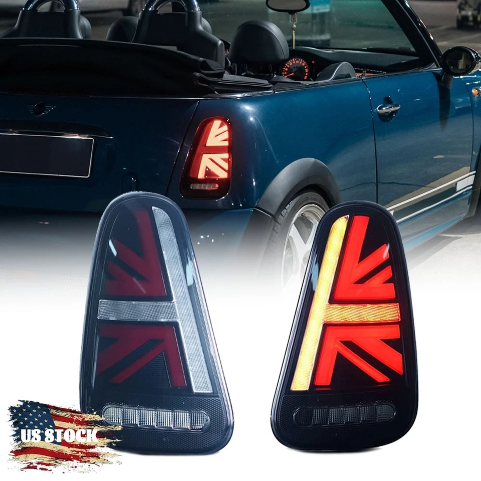 一对 LED 尾灯适用于 2001 - 2007 Mini Cooper R50-R53掀背车/可转换 — 第 2/4 张图片