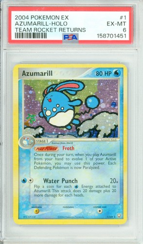 Azumarill graded PSA 6 for sale on eBay