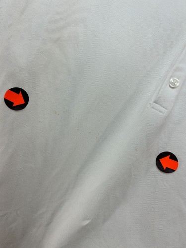 Polo Ralph Lauren black label Womens polo shirt large white blue Beaded Big Pony - Picture 13 of 17