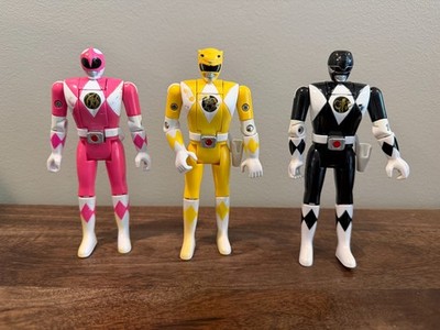 1993 Bandai Mighty Morphin Power Rangers Flip Head 5.5'' Action Figure Lot