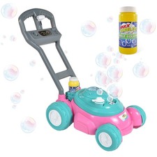 Sunny Days Entertainment Deluxe Bubble Lawn Mower Toy Includes 4oz Bubble S...