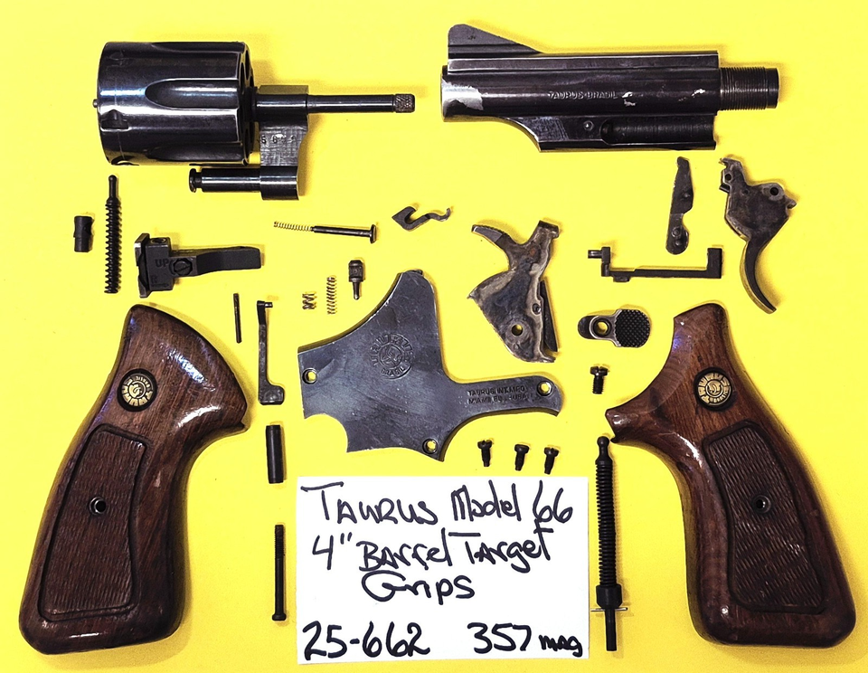 Taurus 66 IN 357 Magnum WOOD GRIP NICE WORKING PARTS GOOD CONDITION 25 ...