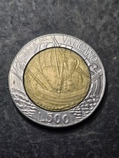 1985 Vatican City 500 Lire Coin St. Peter KM#190 Pope John Paul II 