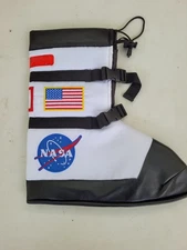 Aeromax Astronaut Boots, size Medium, White, with NASA patches Brand New