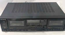 Sony TC-WR610 Dual Stereo Cassette Deck - FOR PARTS / REPAIR - Powers On