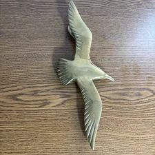 Vintage Seagull Door Knocker 10x 4” Brass Flying Bird Sea Marine Ocean Decor