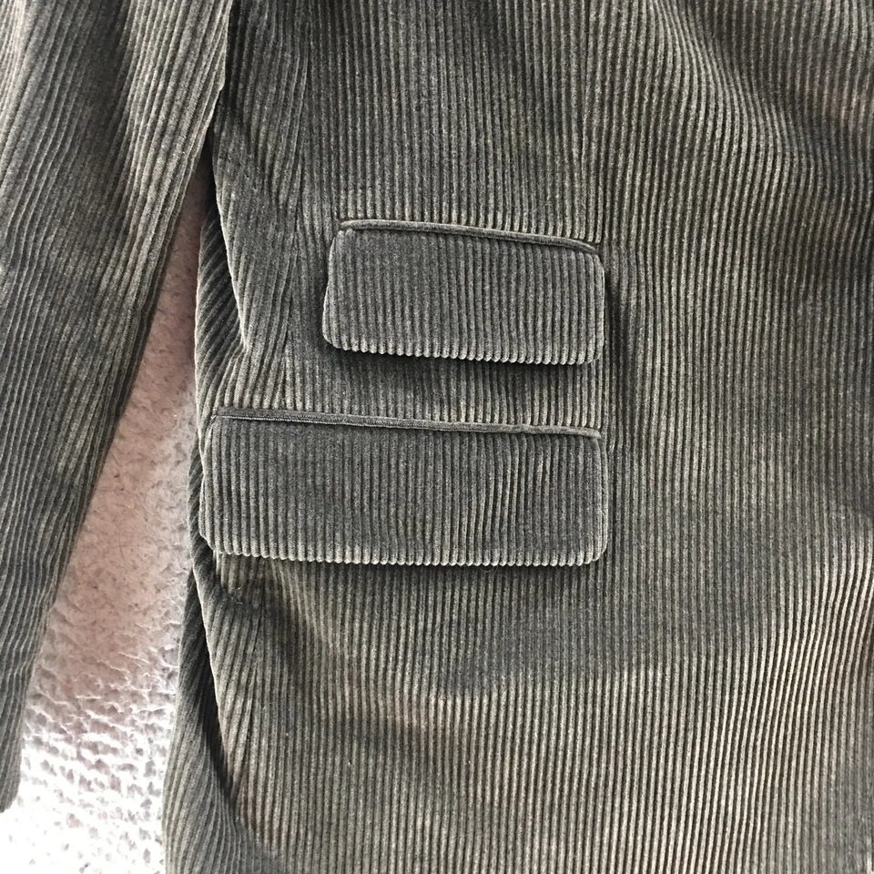 Chaqueta Blazer Hugo Boss Para Hombre 46R Marrón Pana Dos Botones Muesca Solapa Bolsillos Foto 4 de 4