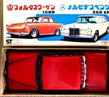 1960s "Mercedes Benz 250SE" tin car with box manufactured by Ichimura Shoten