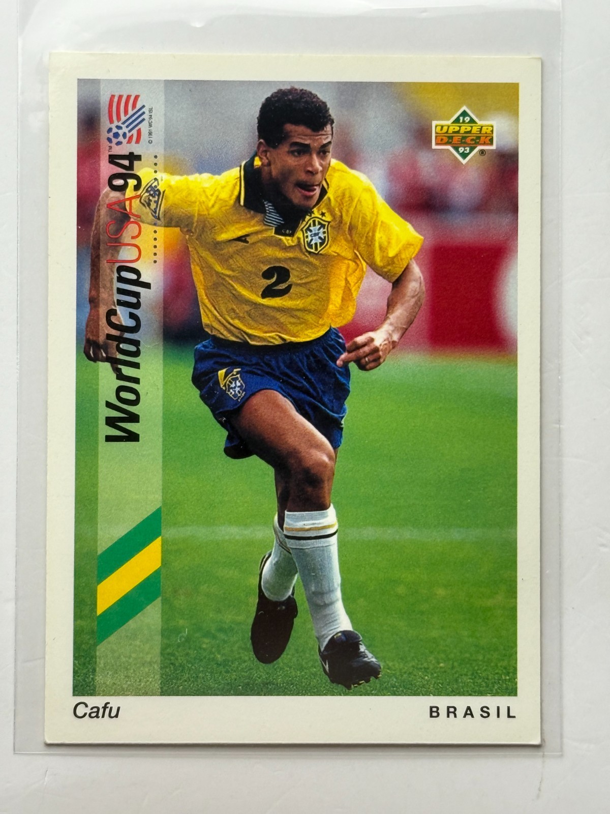 1993 Upper Deck World Cup 94 Preview English/Spanish Cafu #73 (RC)