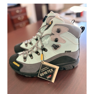 Asolo Women's Hiking Boots Gore-Tex US 8 Gray Light Green Black