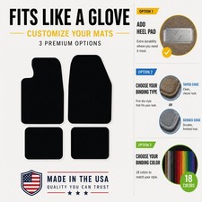 Avery Touring Black Carpet Front Rear Floor Mats For 1989-1993 Galant Kf