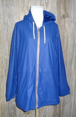 Weatherproof Vintage Women's Rain Slicker Jacket Blue Size XXL