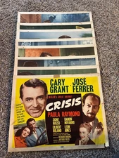Vintage Movie Lobby Cards (8) "Crisis" 1950 Cary Grant