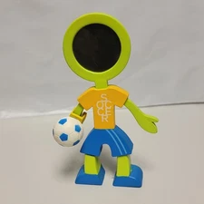 CBS Design 1999 Flexo Buddies Photo Frame Bendable Figure Soccer