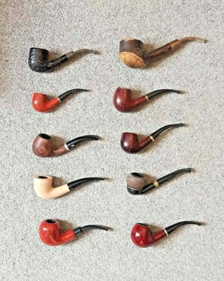 Restposten 10 Vintage Pfeifen mit Haken Nachlass