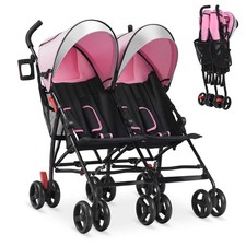 Foldable Twin Baby Double Stroller Kids Ultralight Umbrella Stroller Pushchair