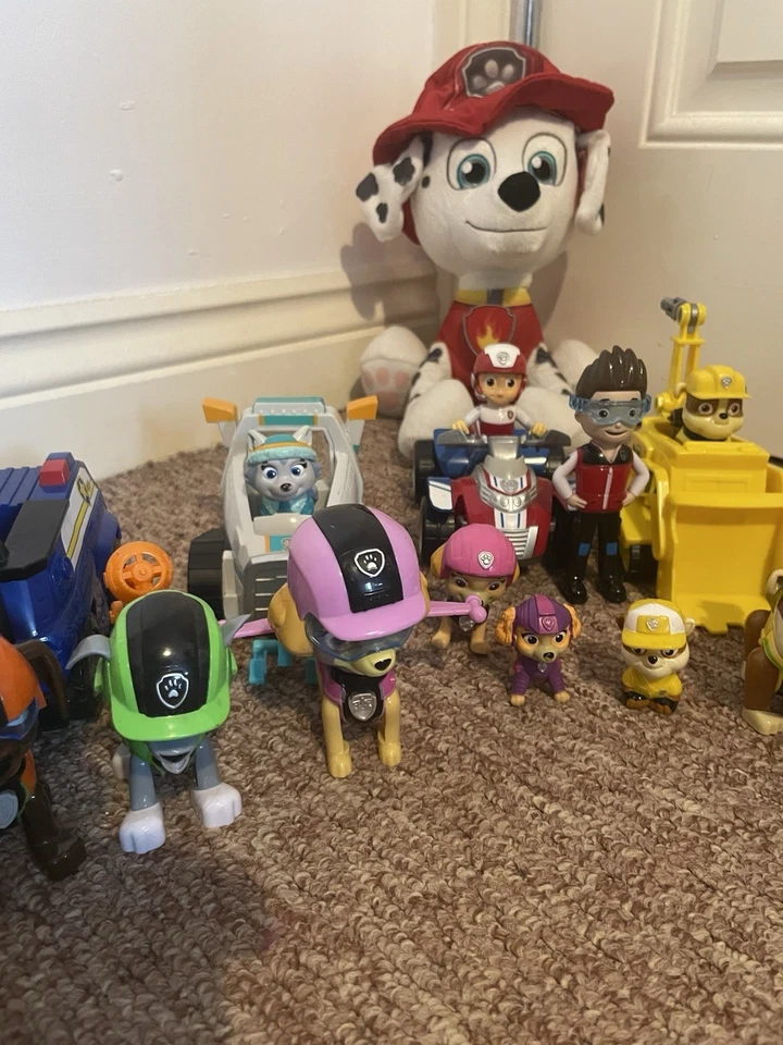 Paw Patrol Toys Bundle Vehicles Figures Talking Plush - Image 3 of 4